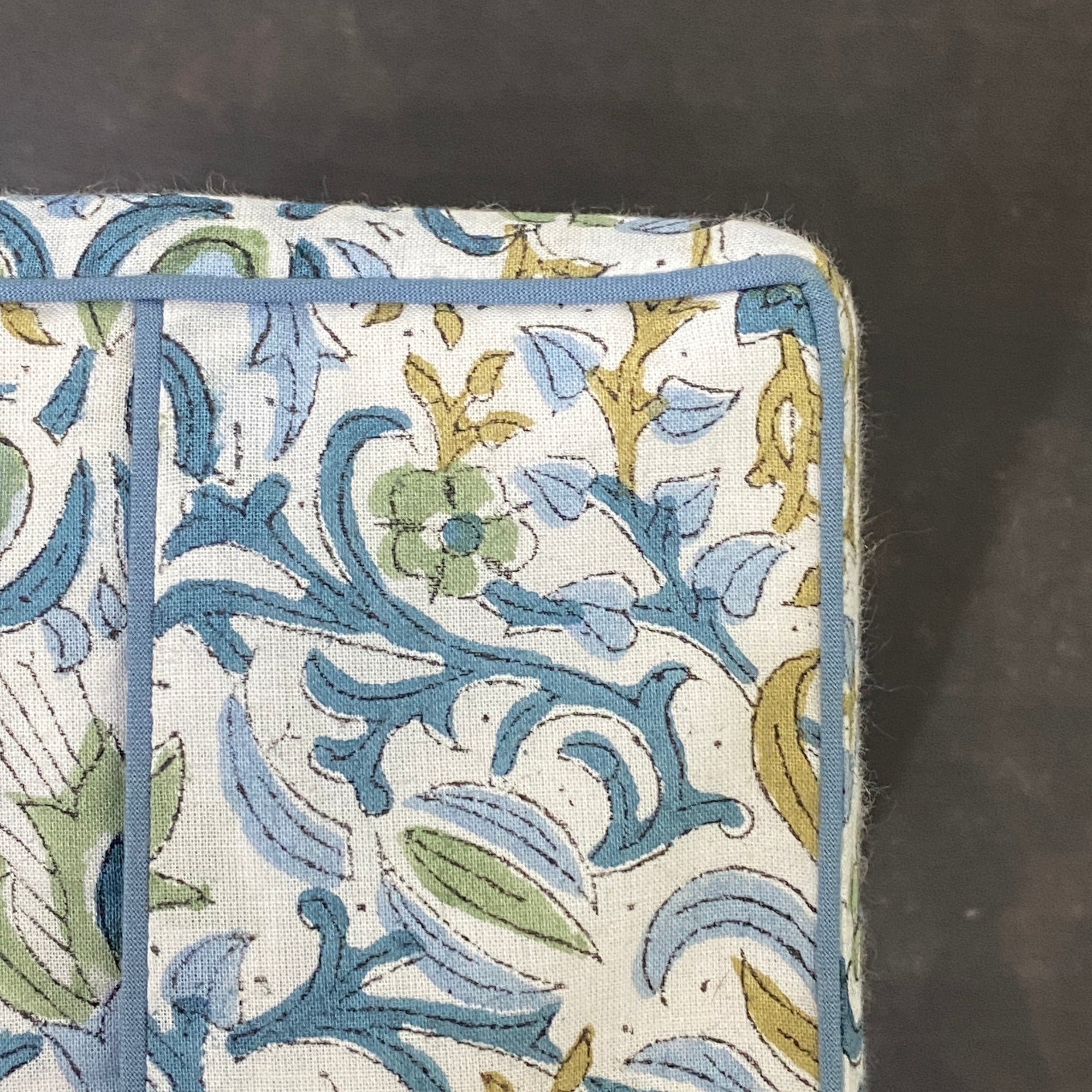 Indigo floral tissue box cover Ridhi Block Print