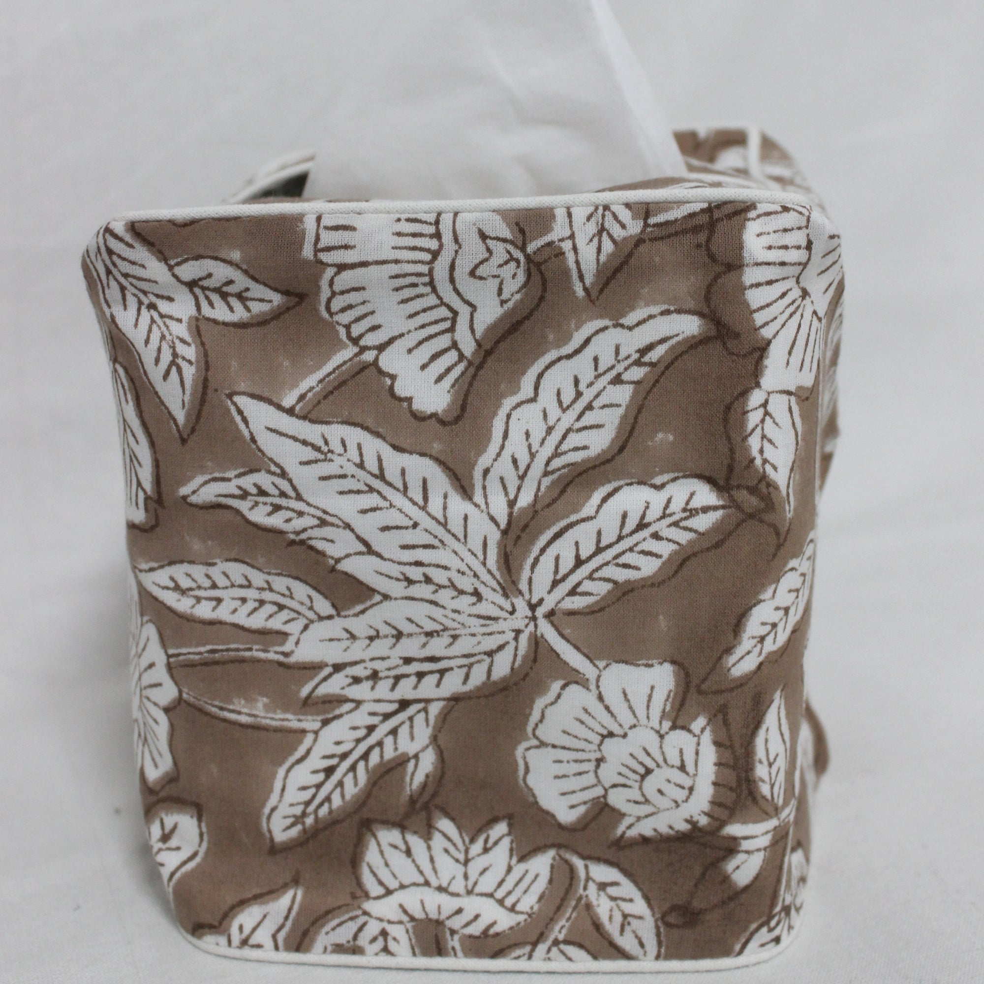 Oak Brown Tissue Box Cover Ridhi Block Print
