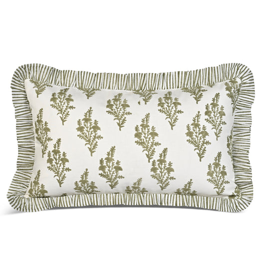 Natural Spring Ruffle Sham Pillow Cover RIDHI