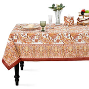 kashmiri Saffron paisley Square & Rectangle Tablecloth