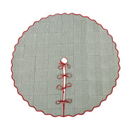 Forest Green Stripe Tree Skirt