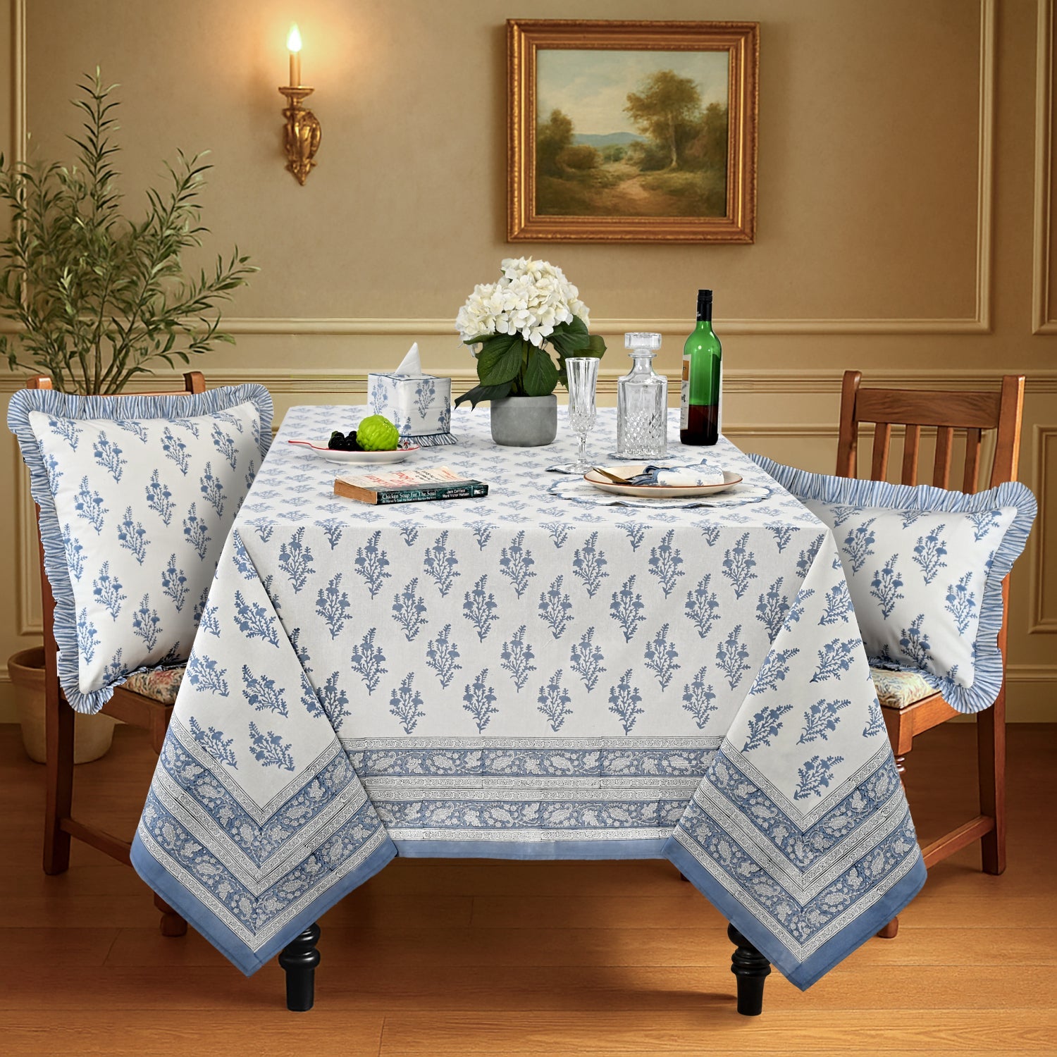 Coastal Blue Rectangle & Square Tablecloth RIDHI