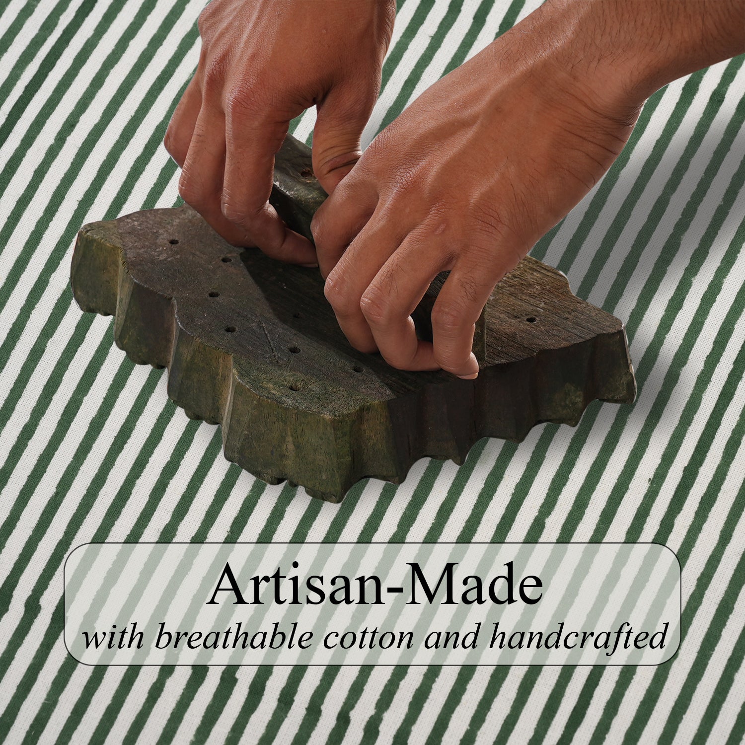 Green Stripe Tree Skirt