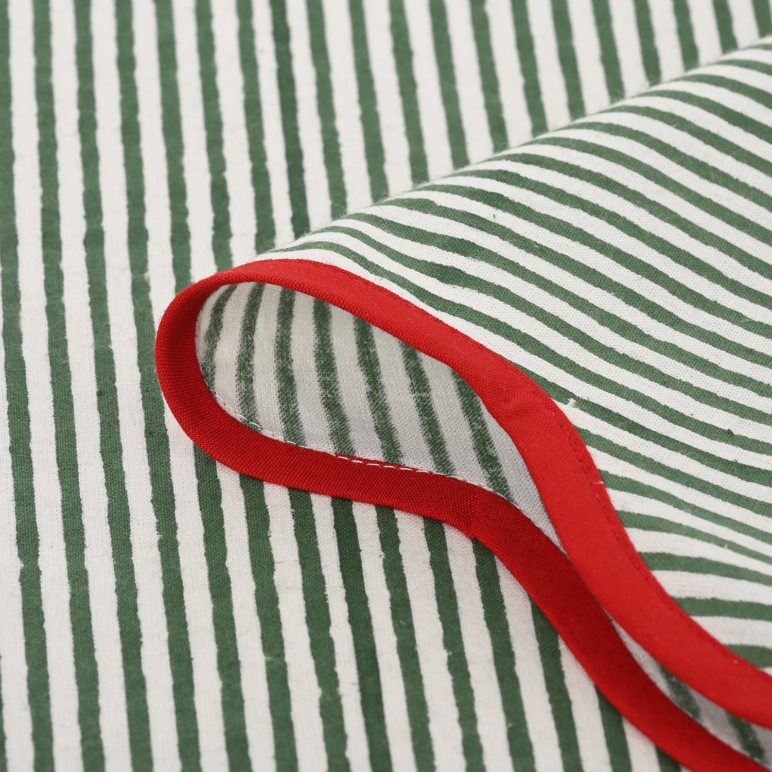 Green Stripes Christmas Stocking