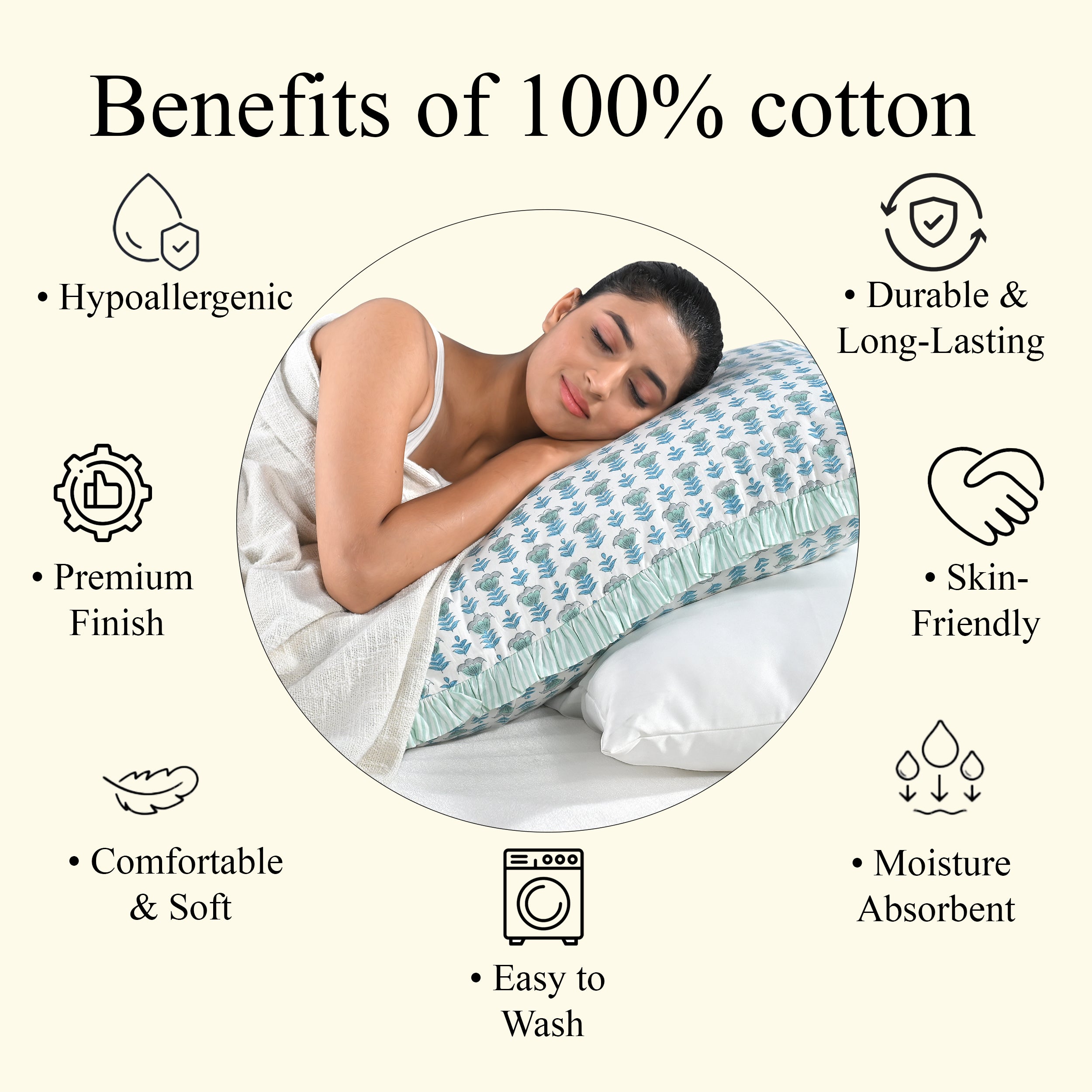 Aquamarine Blue Sham Cover