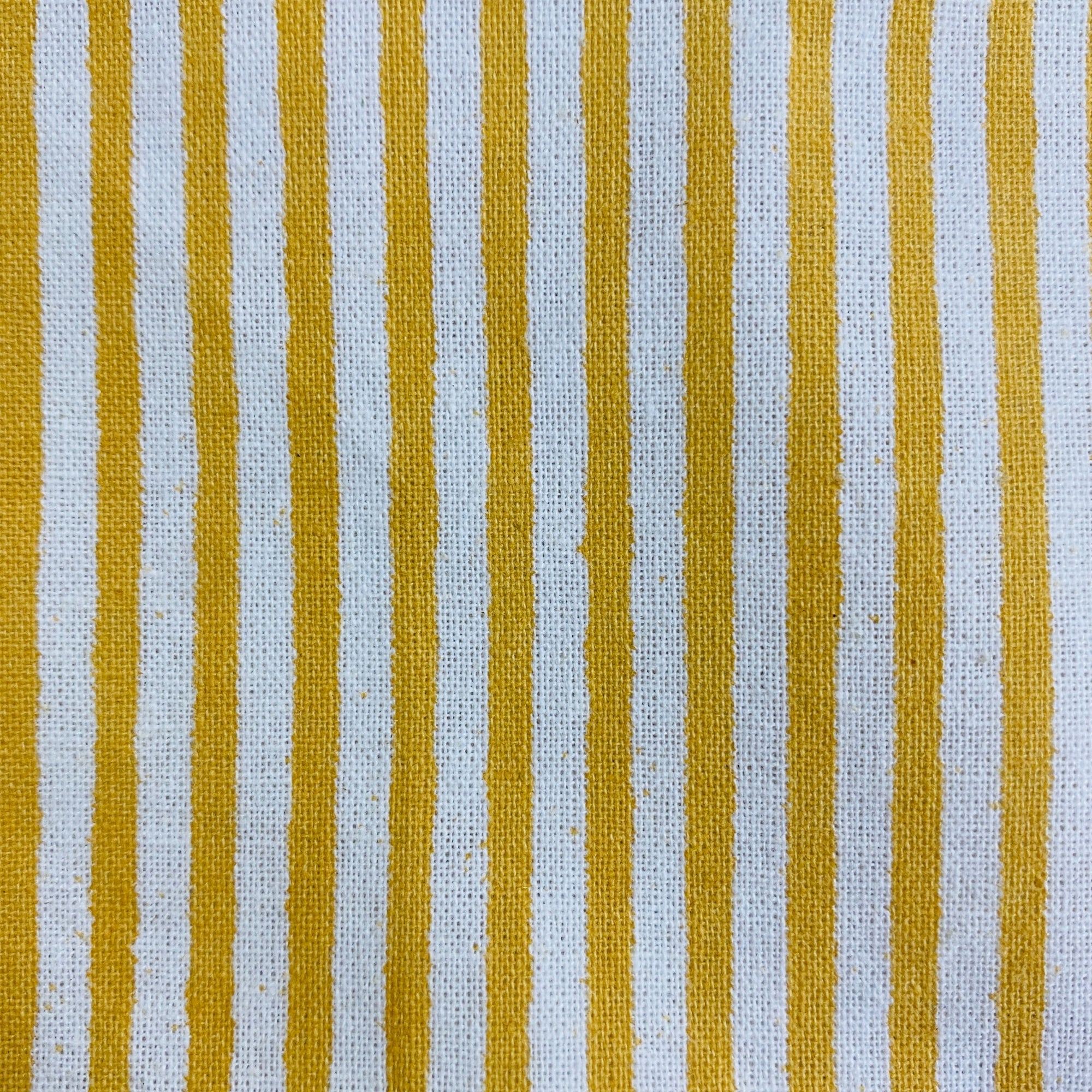 Saffron Yellow Striped Tissue Box Cover Ridhi Block Print