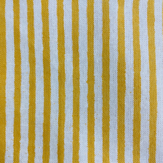 Saffron Yellow Striped Tissue Box Cover Ridhi Block Print