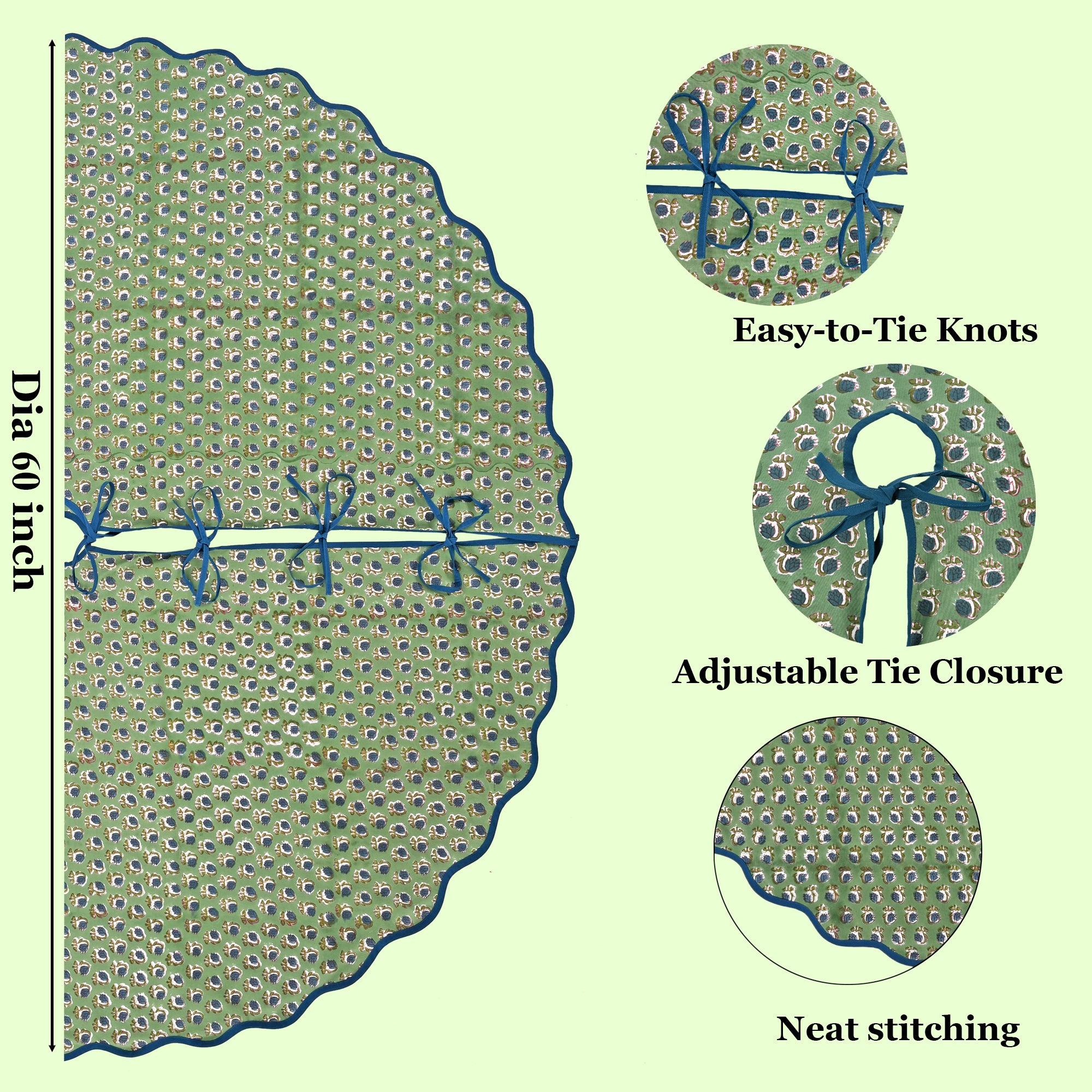 Basil Green Tree Skirt