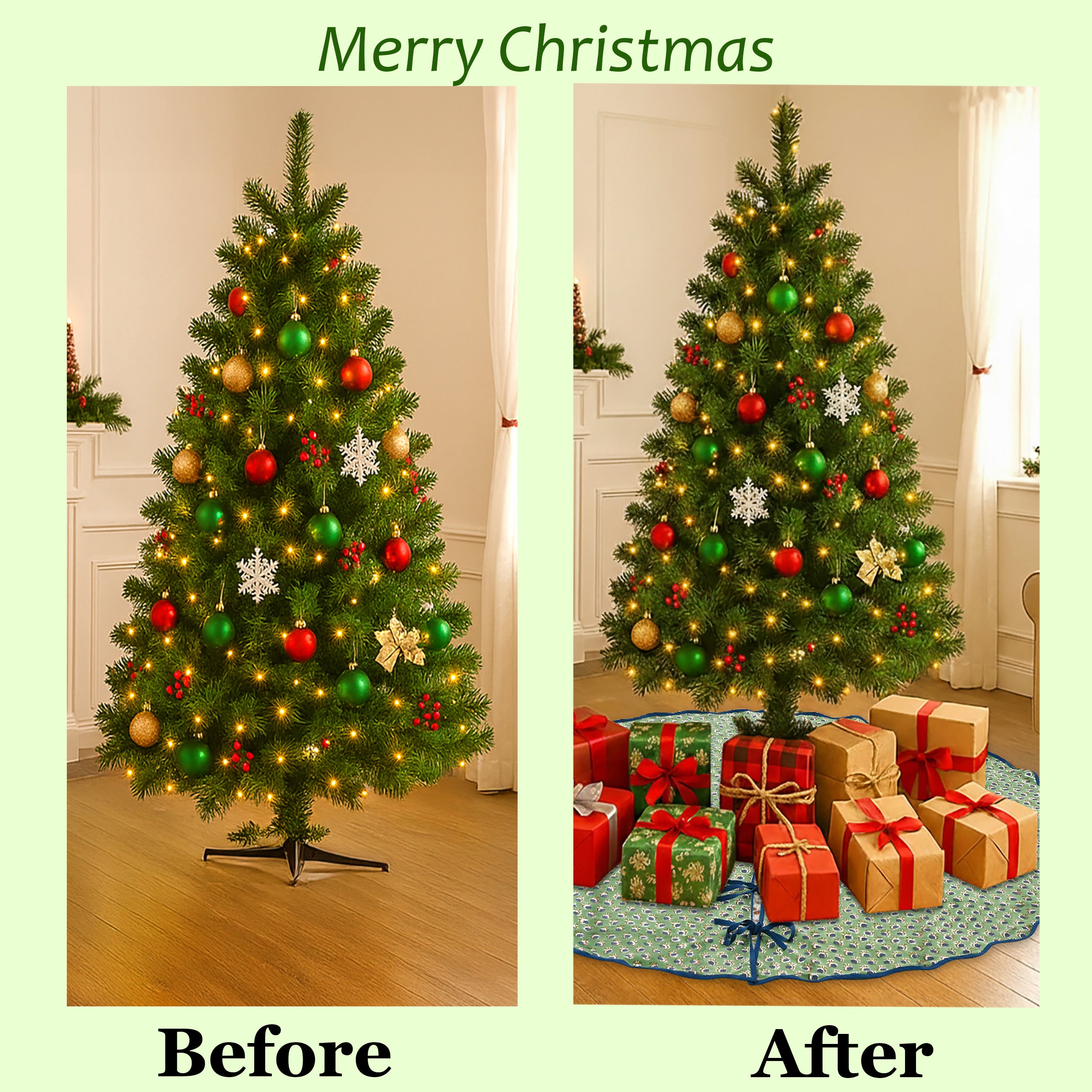 Basil Green Tree Skirt