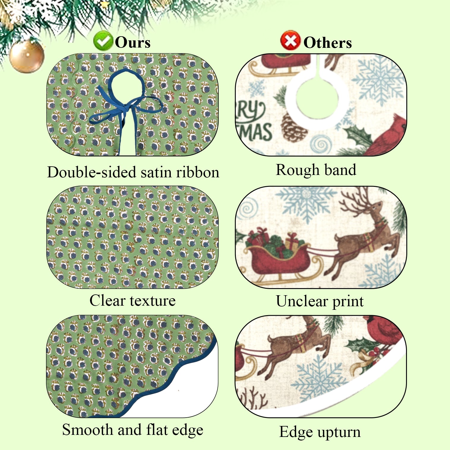 Basil Green Tree Skirt