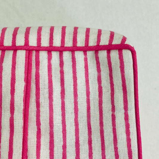 Pink Stripe Tissue Box Cover Ridhi Block Print