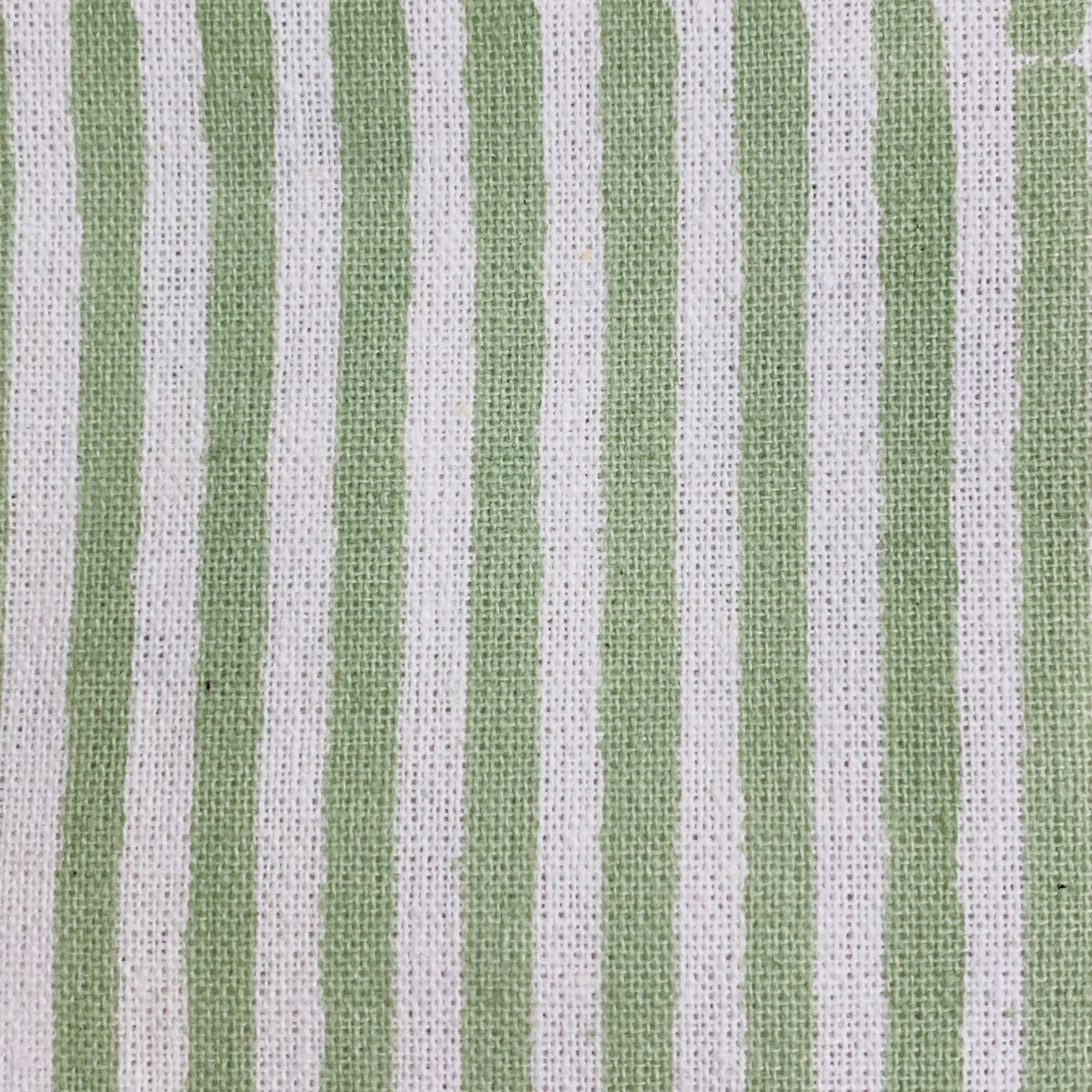 Sage Green Striped Tissue Box Cover Ridhi Block Print