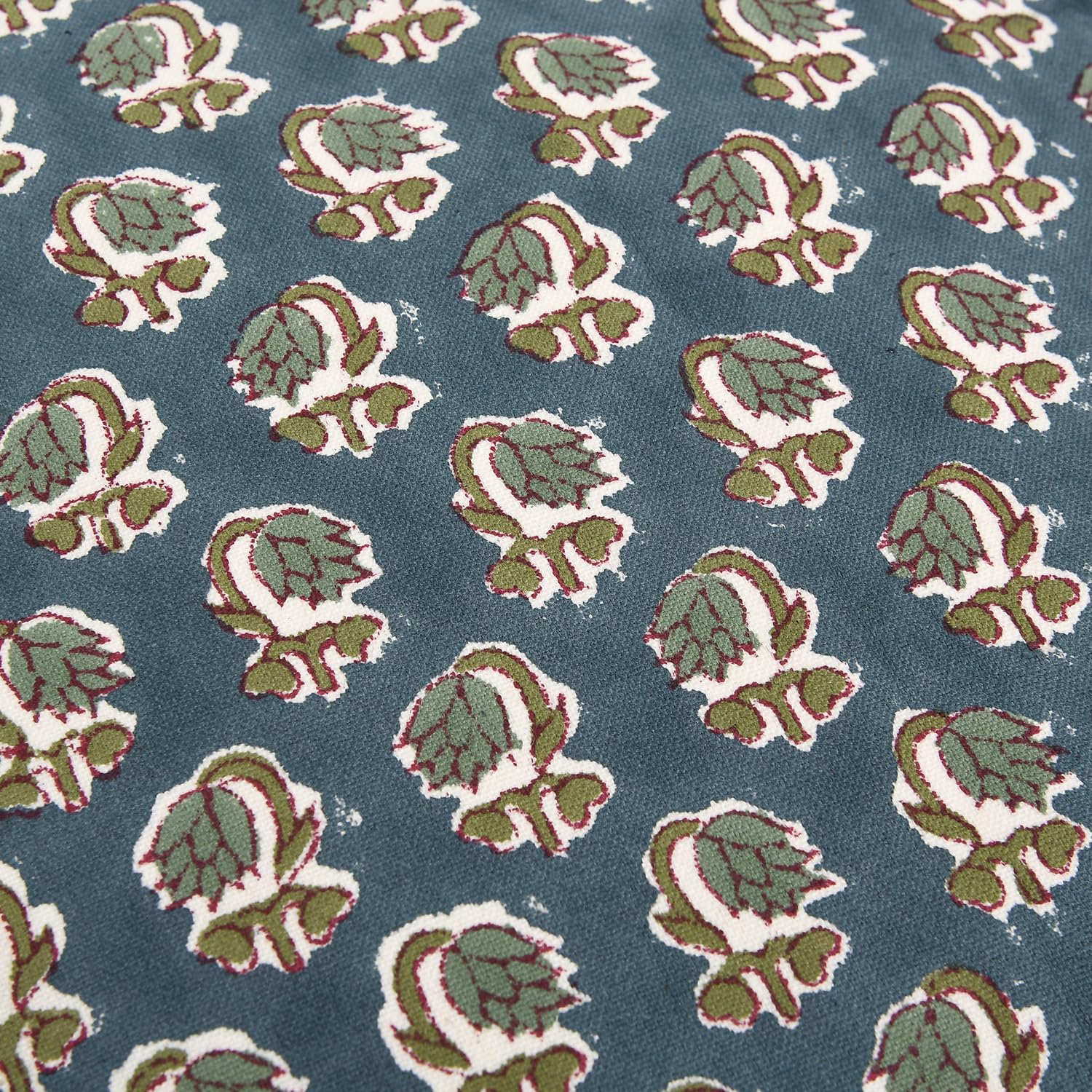 Peacock Blue Quilt Ridhi Block Print