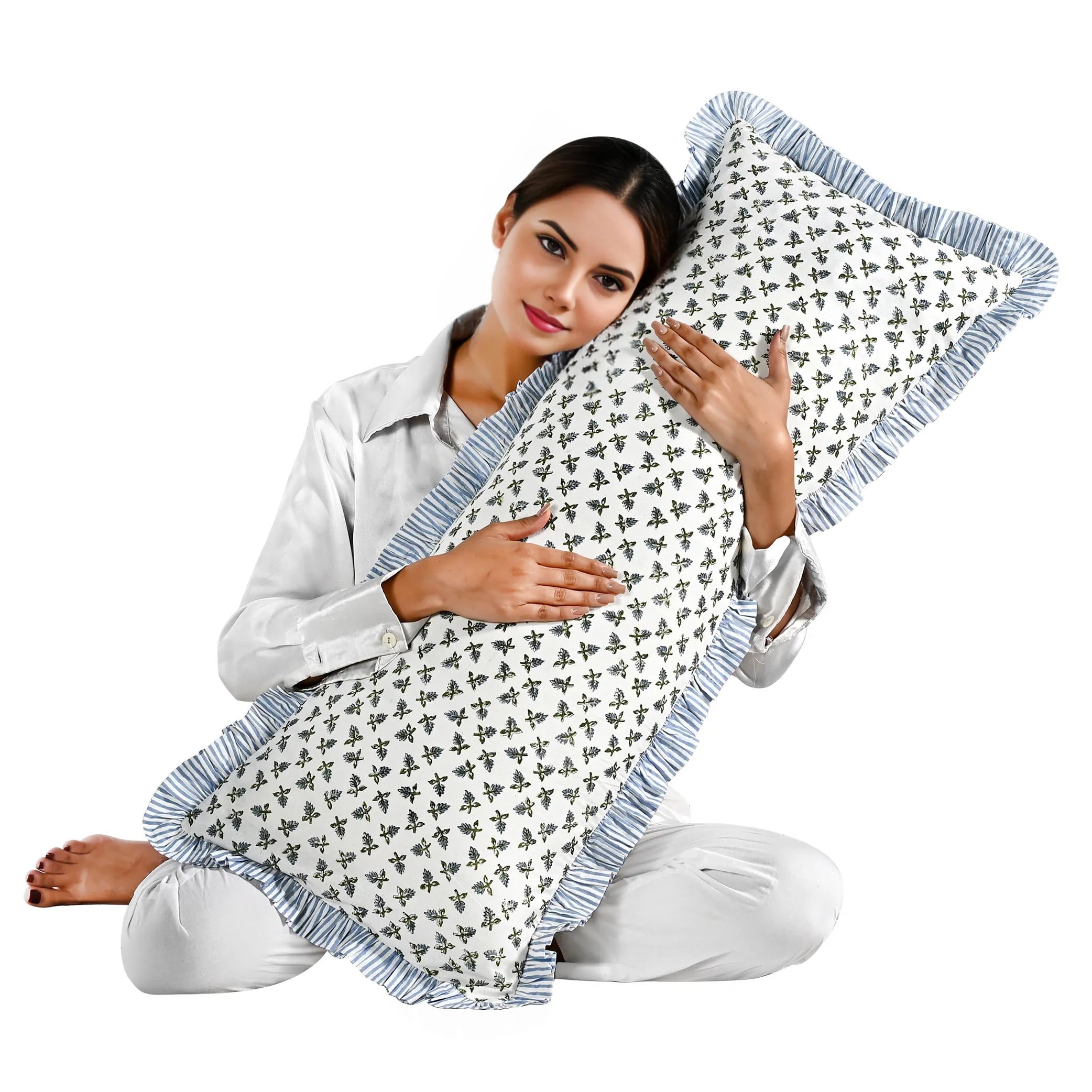 Hand Block Print Cotton Pillow Sham - Baby Blossams