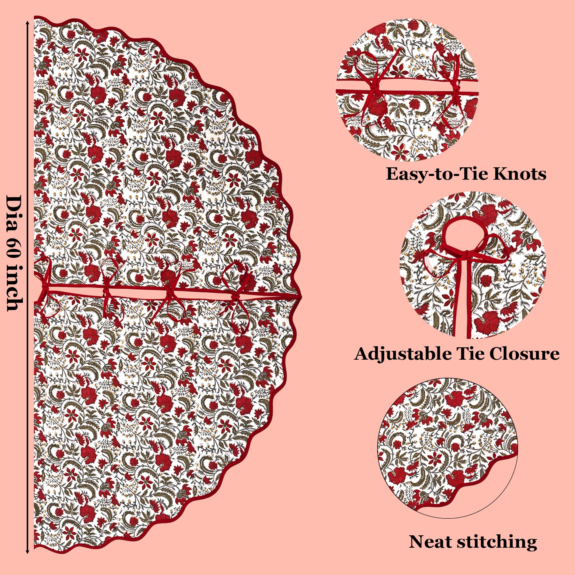 Prune Red Tree Skirt