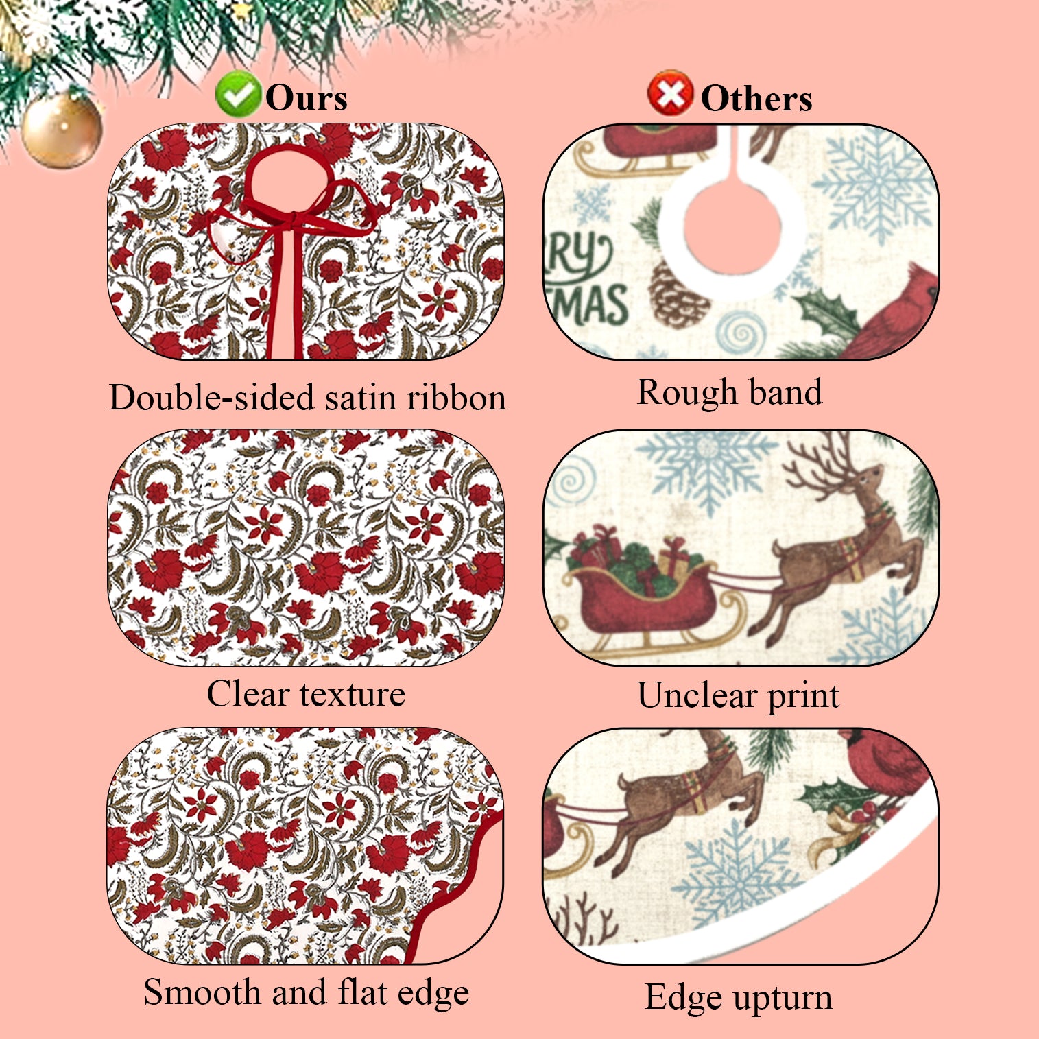 Prune Red Tree Skirt