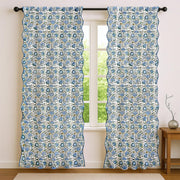 Asparagus Green Scallop Curtain