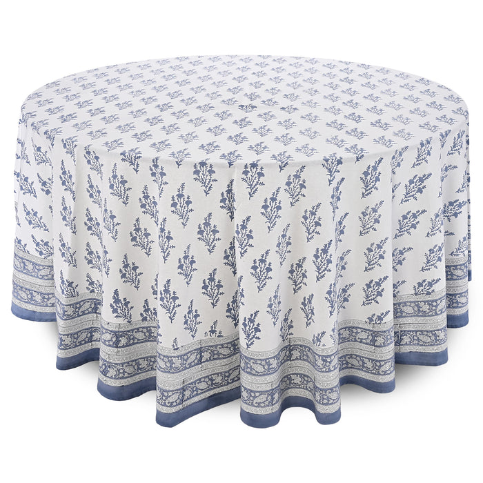 Coastal Blue Round Tablecloth