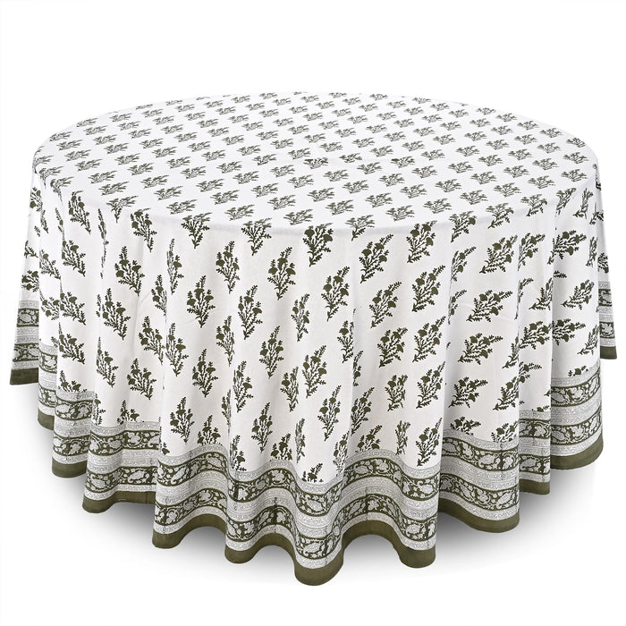 Natural Spring Round Tablecloth