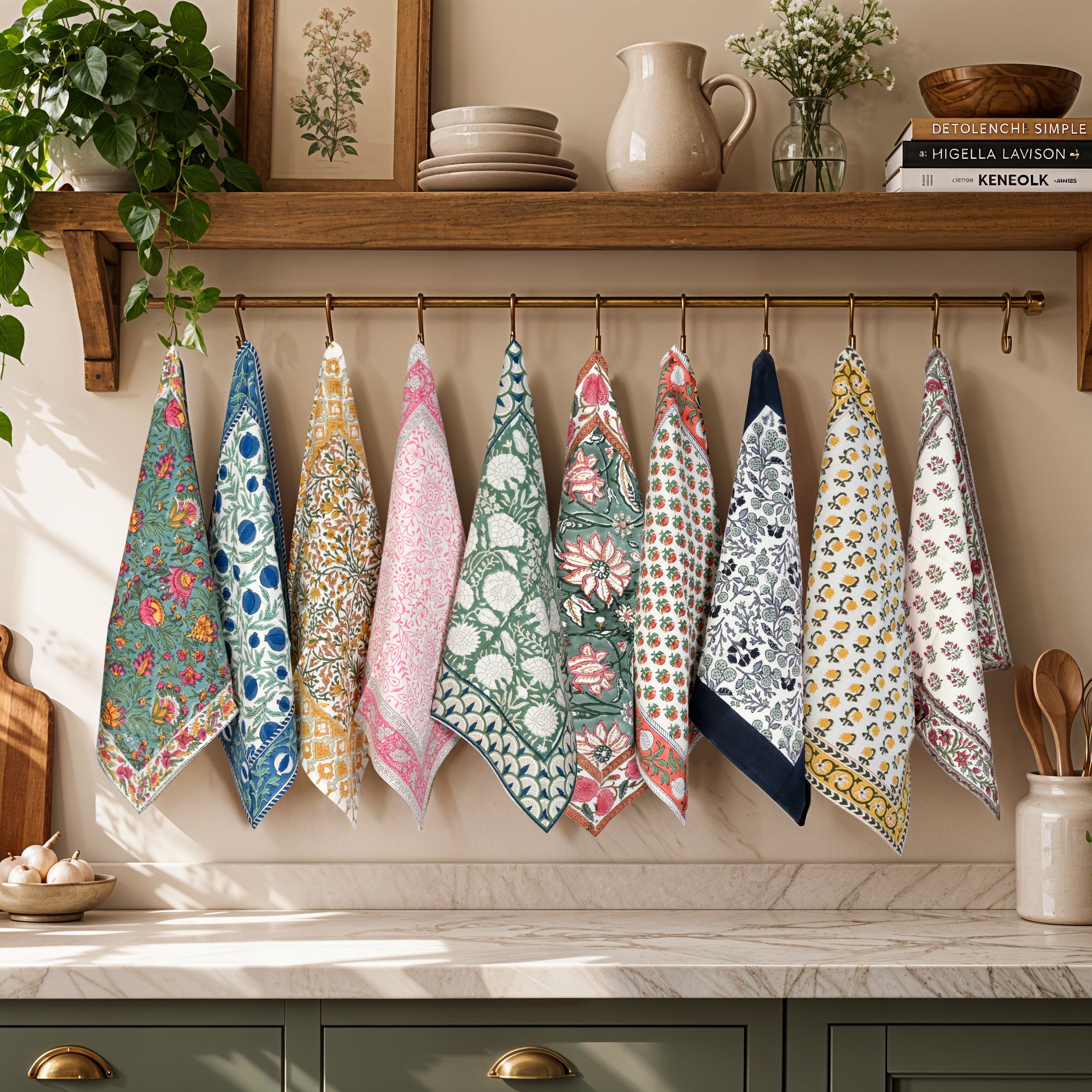 Mixed Border Napkins Ridhi Block Print