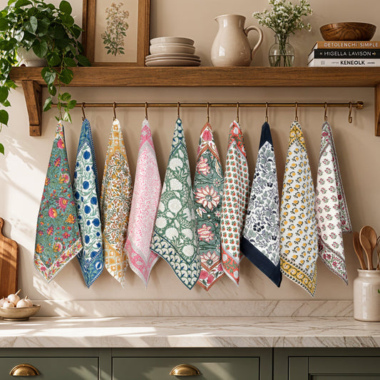 Mixed Border Napkins Ridhi Block Print