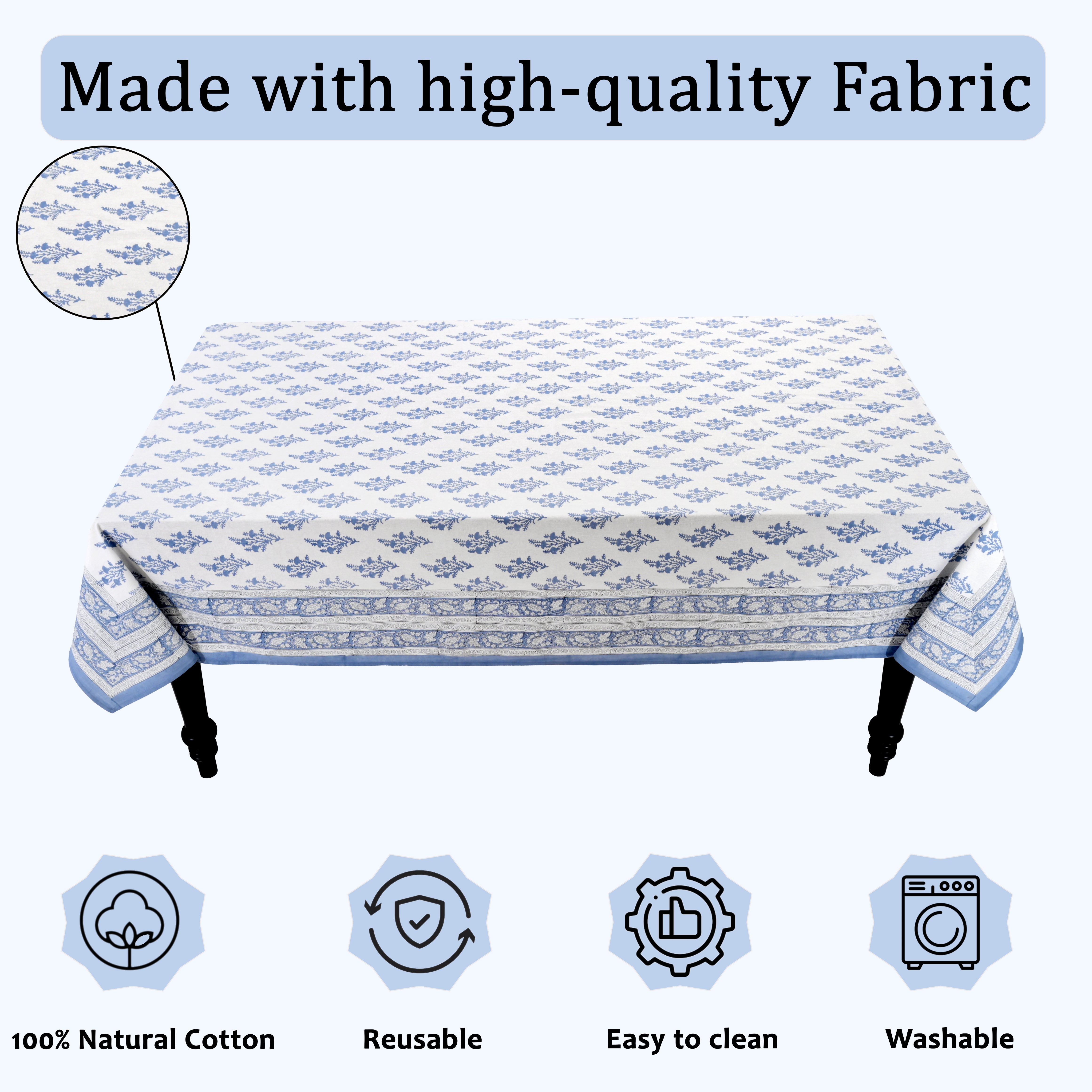 Coastal Blue Rectangle & Square Tablecloth RIDHI