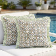 Bloom Bubbles Ruffle Pillow Cover