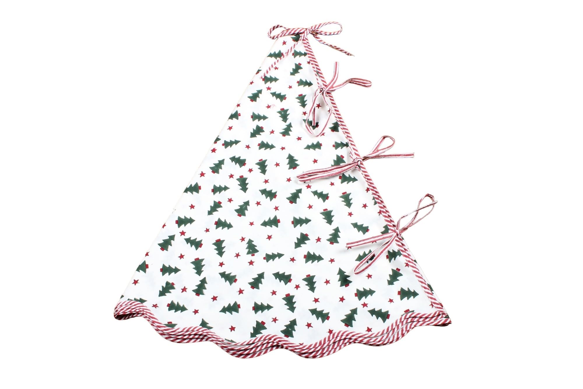 Christmas Green And Red Tree Skirt
