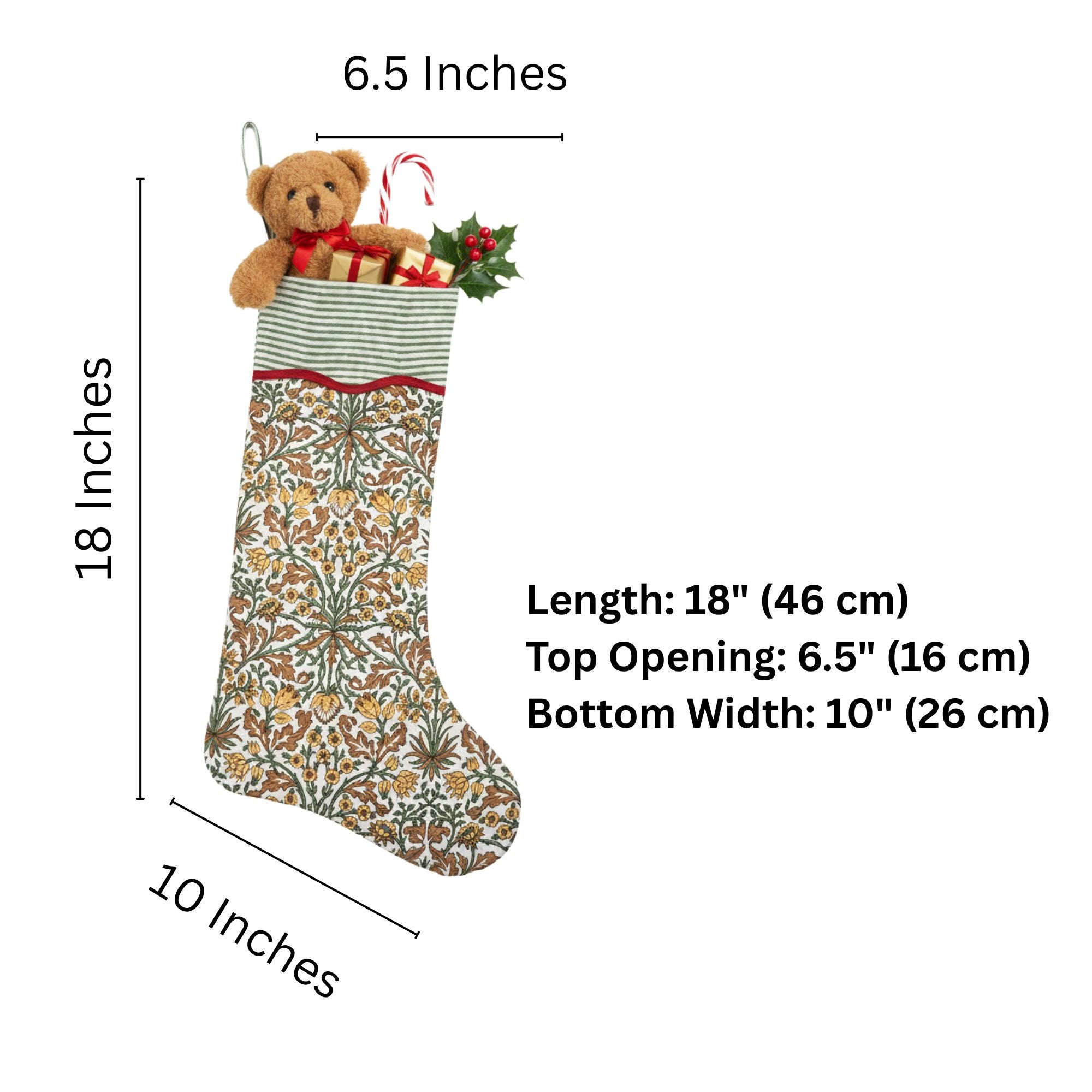 Goldenrod Yellow Christmas Stocking