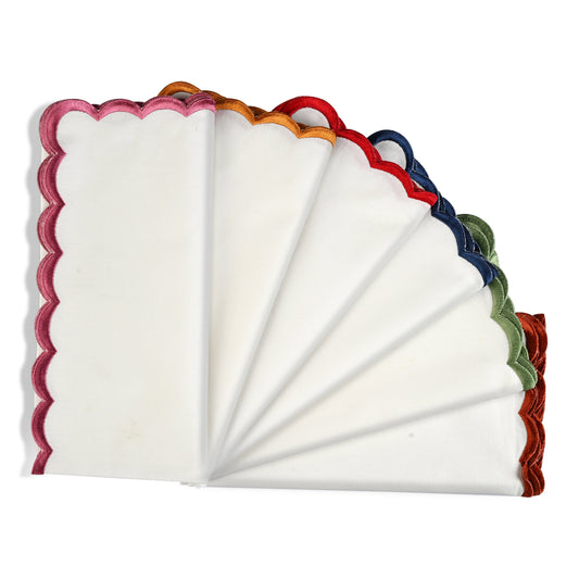 Random Mix Embroidery Napkins Ridhi Block Print