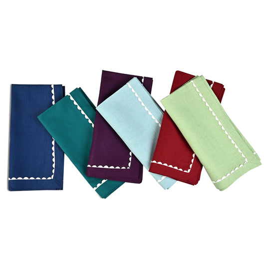 Mix Color Cotton Napkin Set Ridhi Block Print