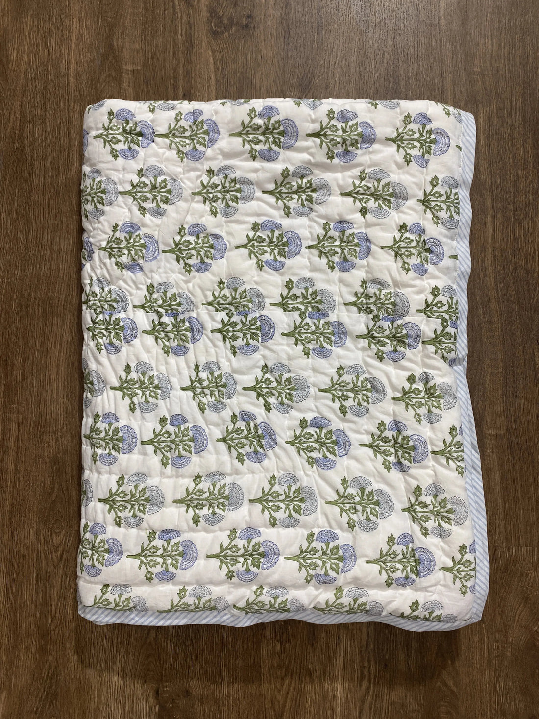 Mughal Buta Blue Quilt Ridhi Block Print