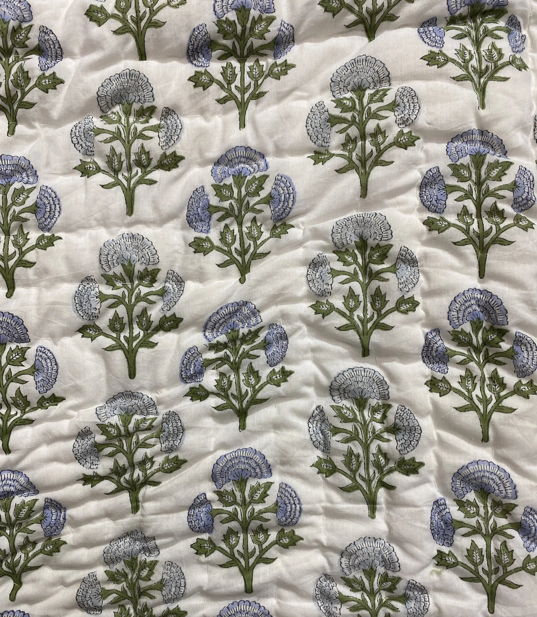 Mughal Buta Blue Quilt Ridhi Block Print