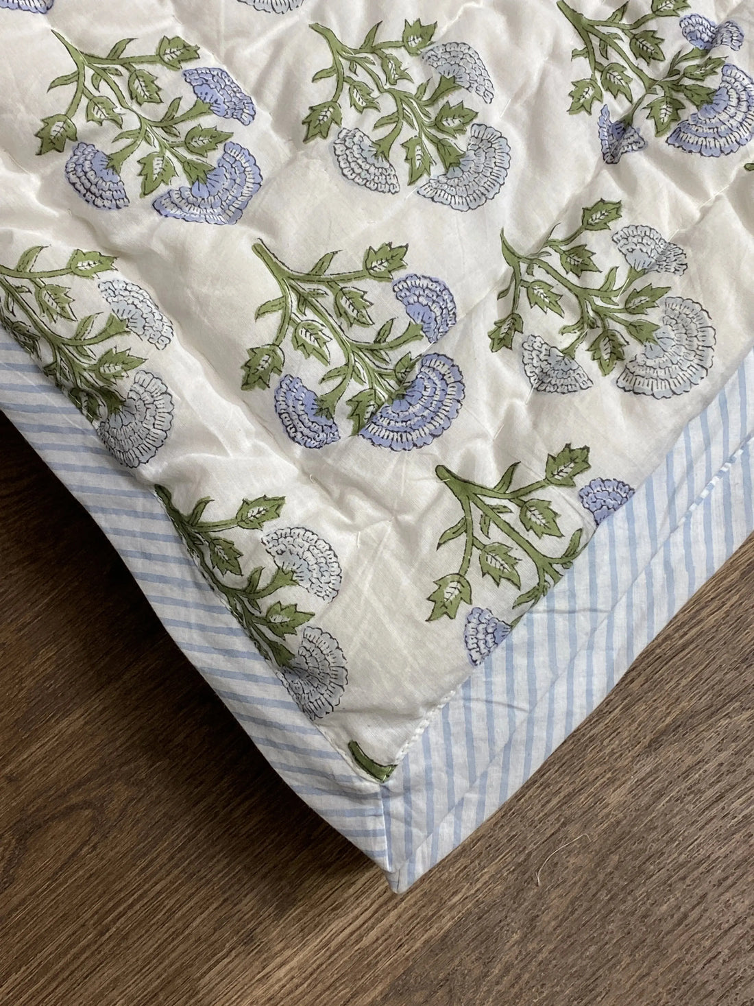 Mughal Buta Blue Quilt Ridhi Block Print