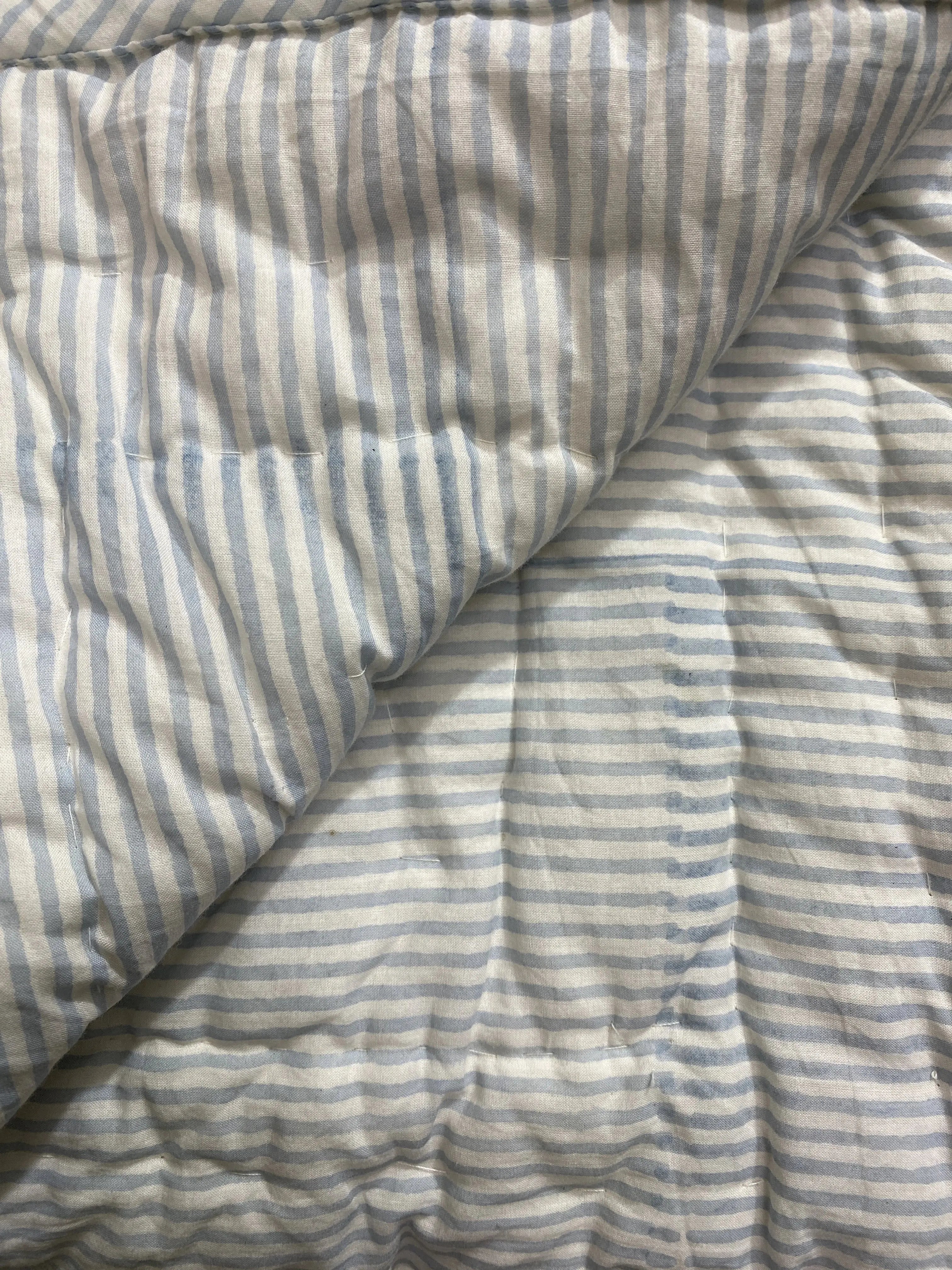 Mughal Buta Blue Quilt Ridhi Block Print