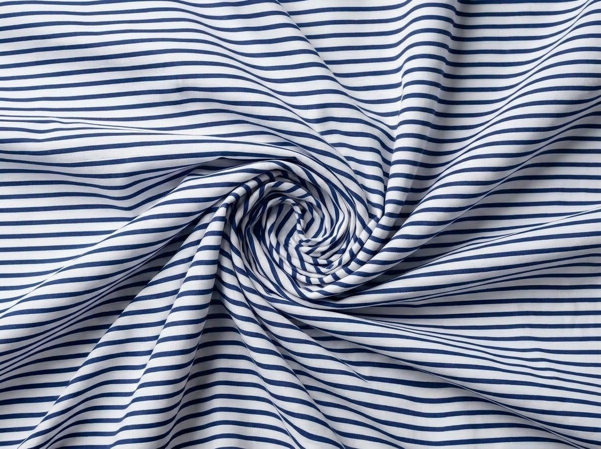 Navy Blue Stripe Embroidery Napkins Ridhi Block Print