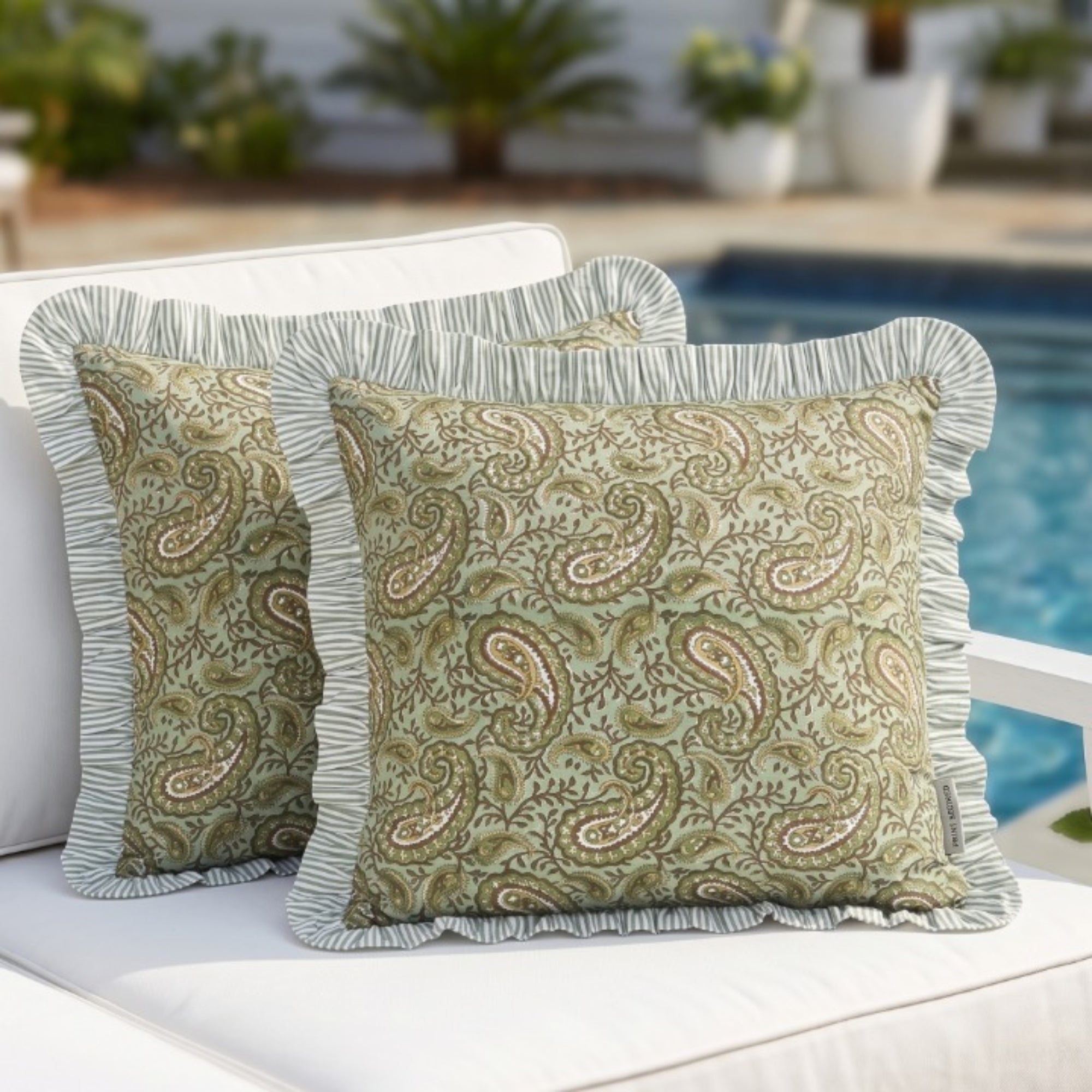 Nostalgic Naturals Ruffle Pillow Cover RIDHI