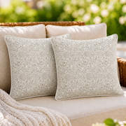 Taupe Piping Pillow Cover