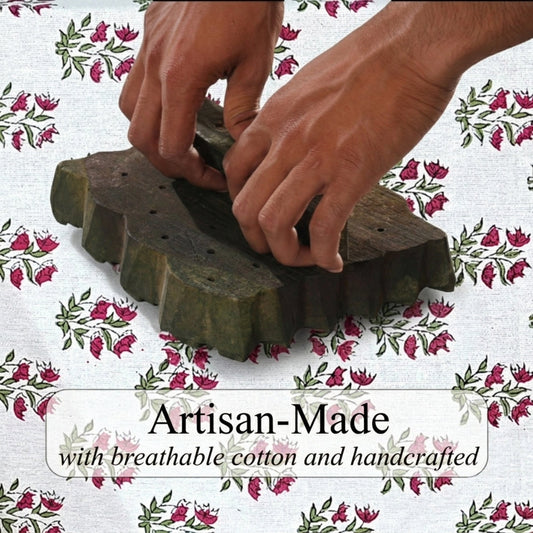 Marmalade Red Quilt Ridhi Block Print