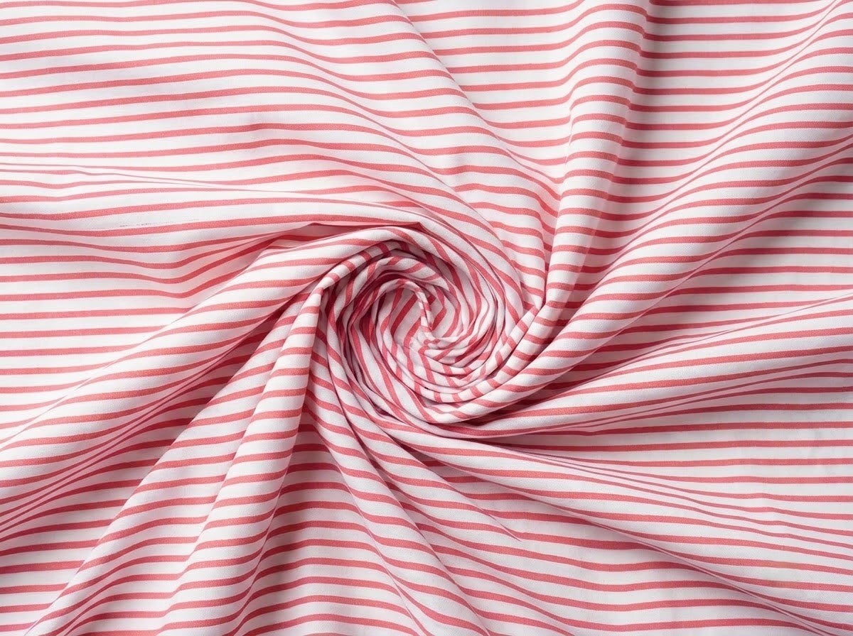 Blush Pink Stripe Embroidery Napkins Ridhi Block Print