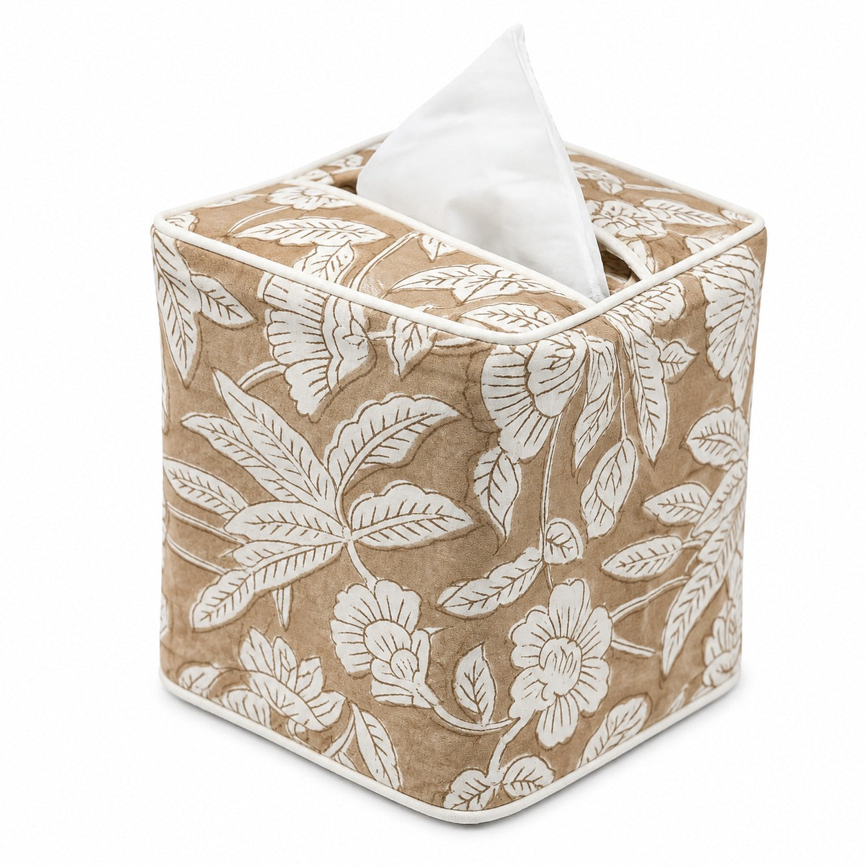 Oak Brown Tissue Box Cover Ridhi Block Print