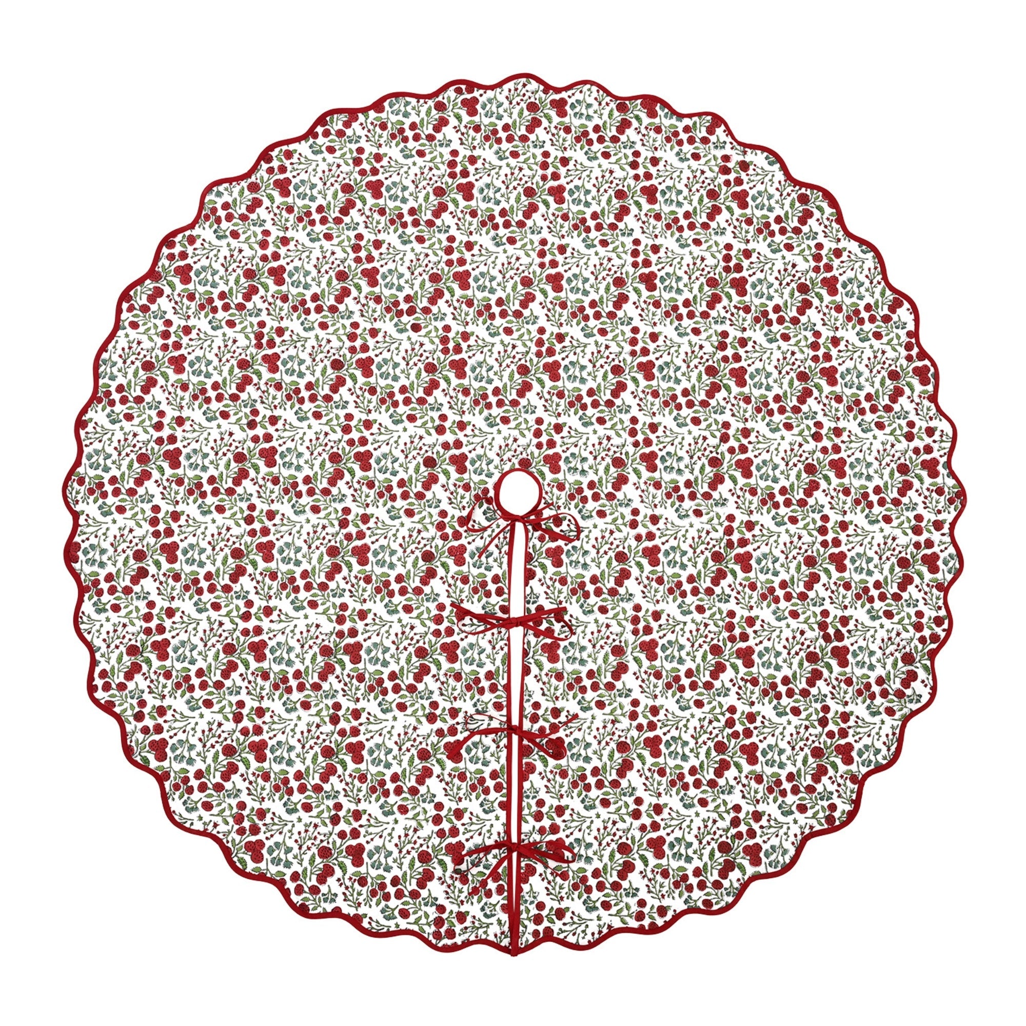 Garnet Red Tree Skirt
