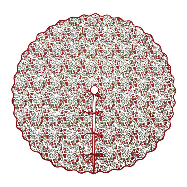 Garnet Red Tree Skirt