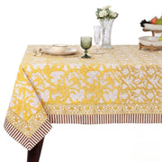 Saffron Yellow Square & Rectangle Tablecloth