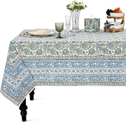 Asparagus Green Square & Rectangle Cotton Tablecloth
