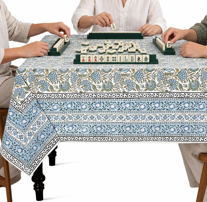 Asparagus Green Square & Rectangle Cotton Tablecloth