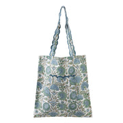 Asparagus Green Embroidery Tote Bag