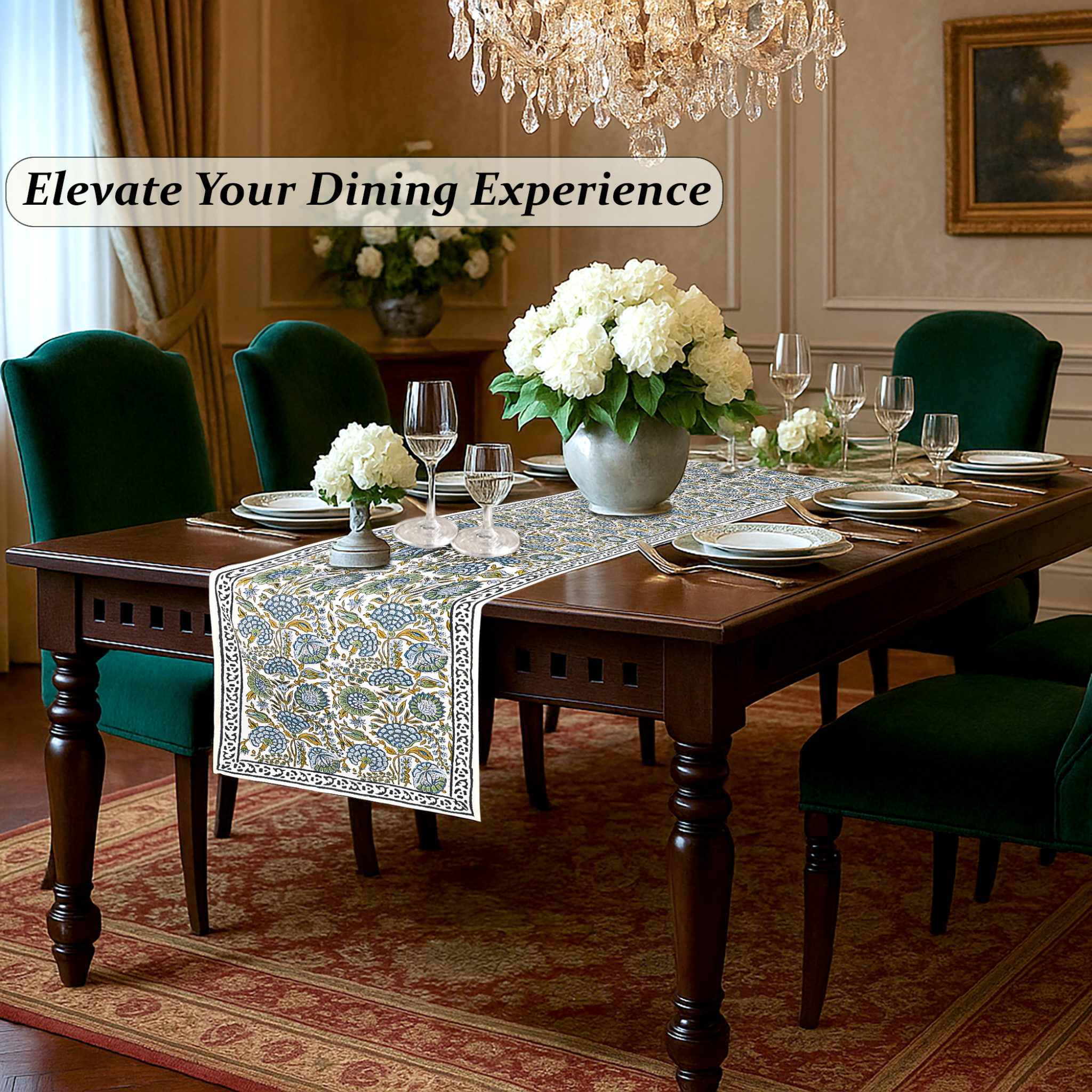 Asparagus Green Table Runner