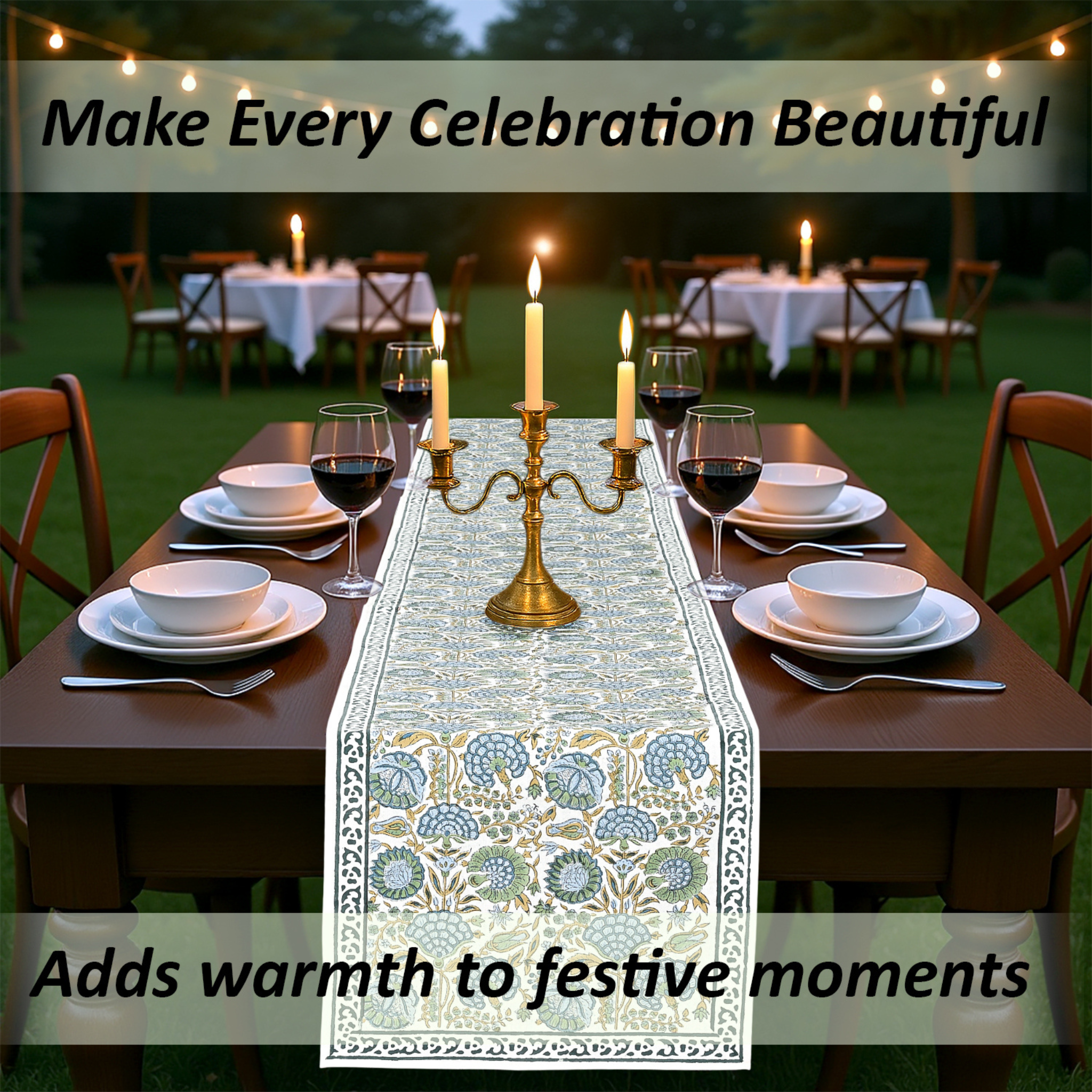 Asparagus Green Table Runner