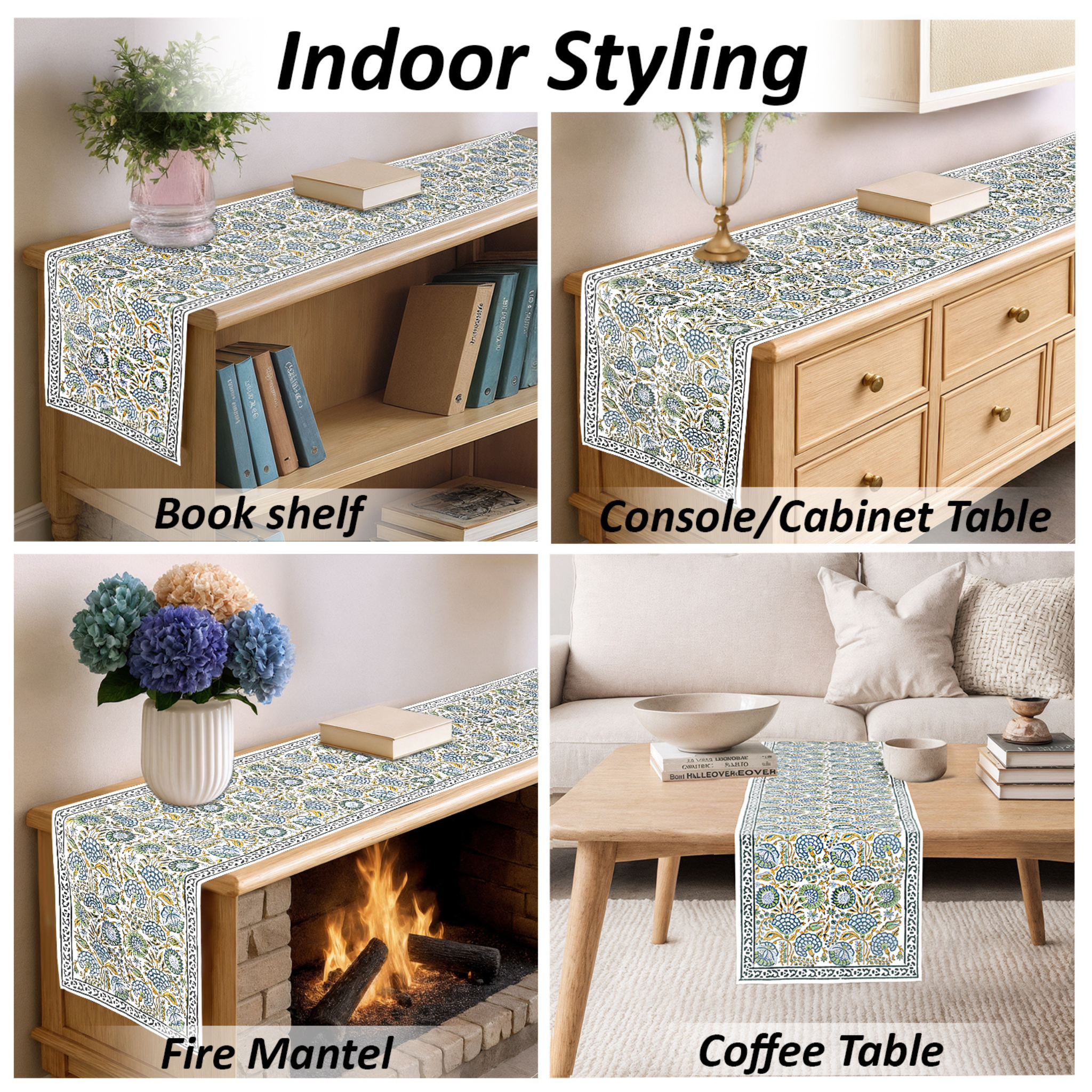 Asparagus Green Table Runner